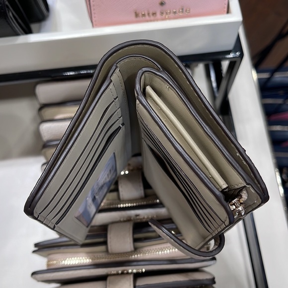 Kate Spade Leila Medium Compact Bifold Wallet 
Light Sand Multi - Picture 12 of 16